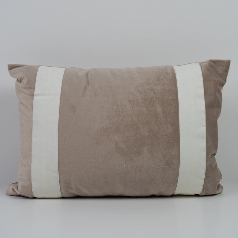 Lelia Stripe Beige/White Cushion Cover-1 PC