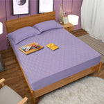 Quilted Waterproof Lilac Mattress Protector