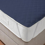 Waterproof Blue Mattress Pad