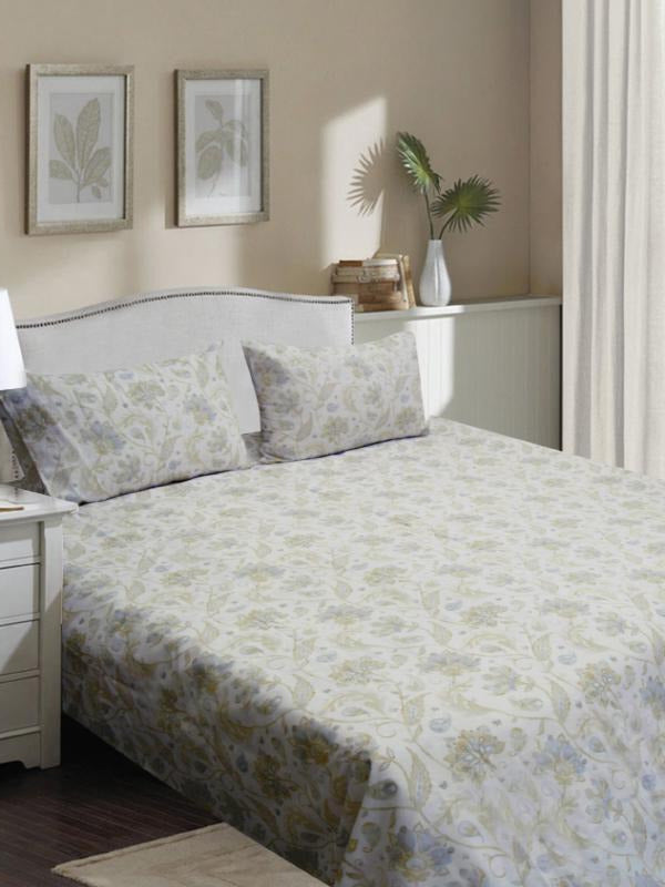 Double Bed Sheet-Pebble