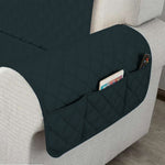 Petrol Blue Sofa Cover