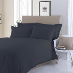 Black Dyed Satin Bed Set