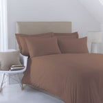 Brown Dyed Satin Bed Set