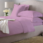 Pink Dyed Satin Bed Set