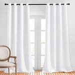 Plain Dyed Curtains white 