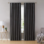 Velvet Curtain Charcoal Grey