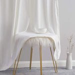 Velvet Curtain White