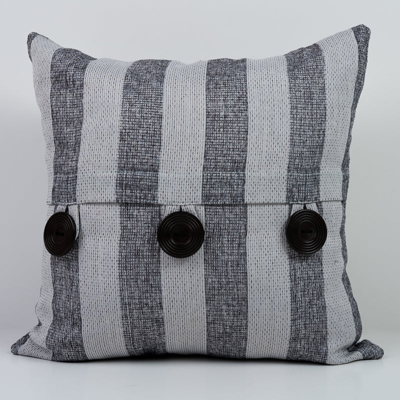 Savanna Stripe (Grey) Cushion Cover