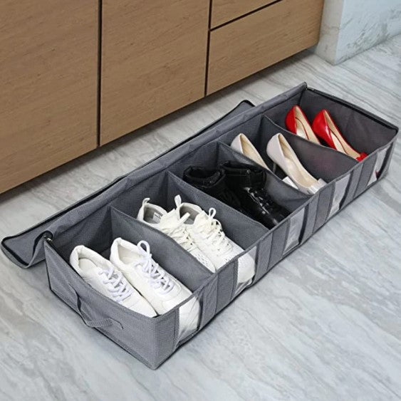 Multi Purpose Shoe Organizer Under Bed Box (Pack of 2)