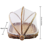 Food Tent Basket With Mesh Net Cover Square