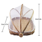 Food Tent Basket With Mesh Net Cover Square
