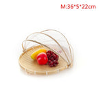 Food Tent Basket Tray With Mesh Net Cover