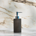 4 PCs Bath Accessory Set-Saddle brown