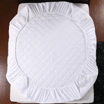 Quilted Waterproof White Mattress Protector