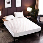 Quilted Waterproof White Mattress Protector