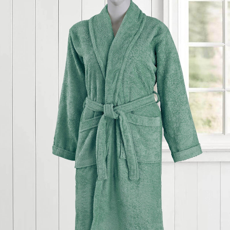 Bathrobe Velour Dark Green