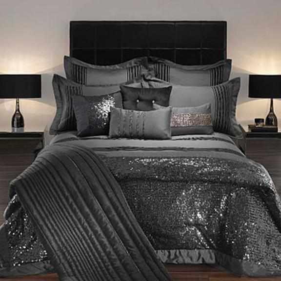 Luxury Sequence Bridal Bedding Set-Grey