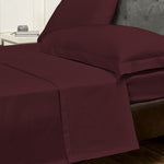 Fitted Sheet Set-Burgundy