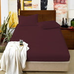Fitted Sheet Set-Burgundy