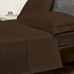 Fitted Sheet Set-Chocolate brown