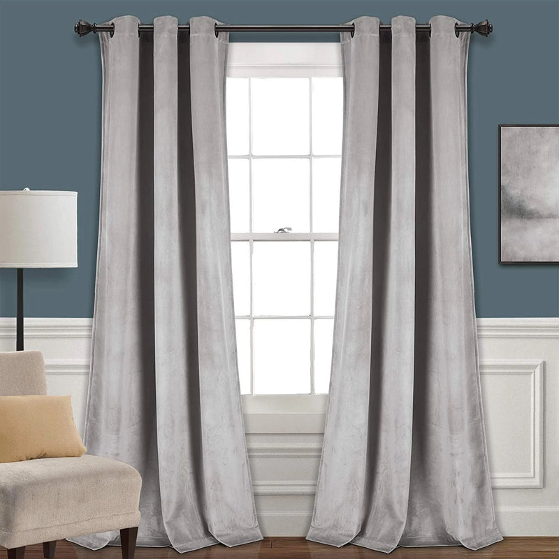 Velvet Curtain Light-Grey