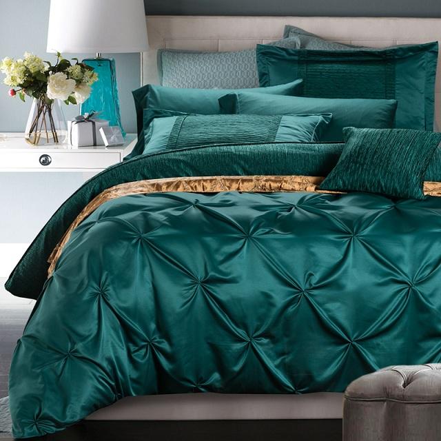 Luxury Bridal Bedding Set-Green