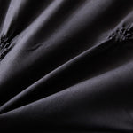 Pintuck Satin Quilt Cover Set-Black