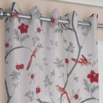 2 PC Curtain Panels-Toulouse Red